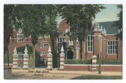 Girls High School Bedford Post Card - Bedford