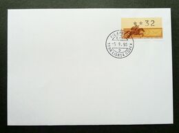 Portugal Horse Rider 1990 ATM (frama Label FDC) - Lettres & Documents