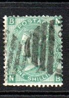 GB Victoria Surface Printed One Shilling Green Good Used Crease Pulled Perfs - Unclassified