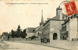 St Germain Sur Ille * Le Calvaire L'église Et La Halle Du Village - Saint-Germain-sur-Ille
