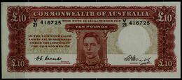 AUSTRALIA  1949 BANKNOTES 10 POUNTS UNC!! - 1938-52