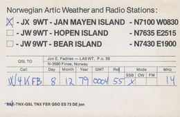 1979. Jan Mayen. Radio-card JAN MAYEN ISLAND. Norwegian Arctic Weather And Radio Stat... () - JF365607 - Sonstige & Ohne Zuordnung