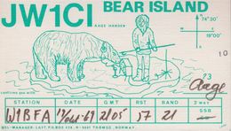 1969. BEAR ISLAND. Radio-card BEAR ISLAND. POLAR BEAR. () - JF365617 - Sonstige & Ohne Zuordnung