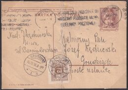 Poland 1938 Postage Due Postcard Fi D69 - Impuestos
