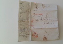 UK 1829 INCOMING MAIL LONDON-PARIS+EXCHANGE PAttern+RED ANGLETERRE+HIGH TAXES-&100 - ...-1840 Vorläufer