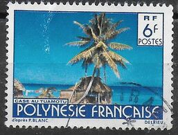 POLINESIA FRANCESE - 1979 - PAESAGGIO -INC. DELRIEU - USATO (YVERT 137 - MICHEL 283IA) - Gebruikt