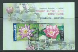 Australia 2002 Thailand Orchids Joint Issue Miniature Sheet VFU Melbourne CTO - Andere & Zonder Classificatie