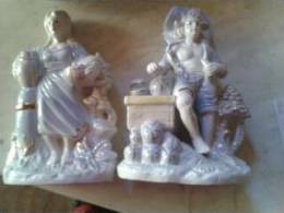 Magnifiques Statuettes Bourgeois En Porcelaine Havilande De Limoges - Limoges (FRA)