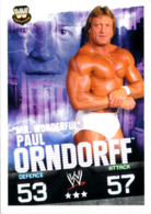 Wrestling, Catch : PAUL ORNDORFF (W, LEGENDS,2008), Topps, Slam, Attax, Evolution, Trading Card Game, 2 Scans, TBE - Tarjetas