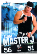 Wrestling, Catch : SLAM MASTER J (SMACK DOWN, 2008), Topps, Slam, Attax, Evolution, Trading Card Game, 2 Scans, TBE - Trading-Karten