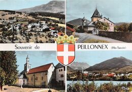 Souvenir De PEILLONNEX - Vues Multiples - Eglise - Blason Robert Louis - Peillonnex