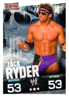 Wrestling, Catch : ZACK RYDER (ECW, 2008), Topps, Slam, Attax, Evolution, Trading Card Game, 2 Scans, TBE - Trading-Karten