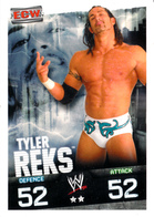 Wrestling, Catch : TYLER REKS (ECW, 2008), Topps, Slam, Attax, Evolution, Trading Card Game, 2 Scans, TBE - Trading Cards