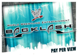 Wrestling, Catch : BACKLASH (PAY PER VIEW, 2008) Topps, Slam, Attax, Evolution, Trading Card Game, 2 Scans TBE - Trading-Karten