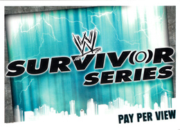 Wrestling, Catch : SURVIVOR SERIES (PAY PER VIEW, 2008) Topps, Slam, Attax, Evolution, Trading Card Game, 2 Scans TBE - Trading Cards