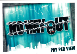 Wrestling, Catch : NO WAY OUT (PAY PER VIEW, 2008) Topps, Slam, Attax, Evolution, Trading Card Game, 2 Scans TBE - Trading-Karten