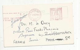 JC, Carte Postale,  EMA , Grande Bretagne , LONDON ,  1963 , FLAMME , Birkbeck College - Machines à Affranchir (EMA)