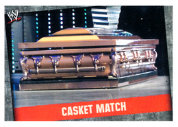 Wrestling, Catch : CASKET MATCH (MATCH TYPE CARD, 2008) Topps, Slam, Attax, Evolution, Trading Card Game, 2 Scans TBE - Trading-Karten