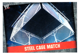 Wrestling, Catch : STEEL CAGE MATCH (MATCH TYPE CARD 2008) Topps, Slam, Attax, Evolution, Trading Card Game, 2 Scans TBE - Trading Cards
