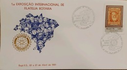 A) 1978, BRAZIL, 1 INTERNATIONAL EXHIBITION OF ROTARY PHILATELIA, ECT - Autres & Non Classés