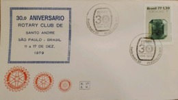 A) 1977, BRAZIL, 30 ANNIVERSARY ROTARY CLUB OF SANTO ANDRE, ECT - Autres & Non Classés