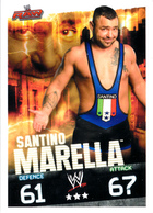 Wrestling, Catch : SANTINO MARELLA (RAW, 2008), Topps, Slam, Attax, Evolution, Trading Card Game, 2 Scans, TBE - Trading Cards