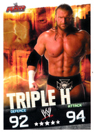 Wrestling, Catch : TRIPLE H (RAW, 2008), Topps, Slam, Attax, Evolution, Trading Card Game, 2 Scans, TBE - Trading-Karten