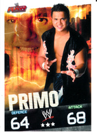 Wrestling, Catch : PRIMO (RAW, 2008), Topps, Slam, Attax, Evolution, Trading Card Game, 2 Scans, TBE - Trading Cards