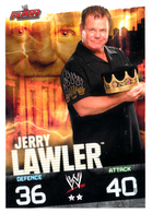 Wrestling, Catch : JERRY LAWLER (RAW, 2008), Topps, Slam, Attax, Evolution, Trading Card Game, 2 Scans, TBE - Trading Cards