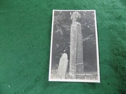 VINTAGE UK WALES: PEMBS Nevern St Brynach's Stone B&w - Pembrokeshire