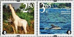 Finland. Peterspost. Fauna. Wild Life. "Memorable Facts", White Giraffe And Bottlenose Dolphin, 2020, Set Of 2 Stamps - Nuovi