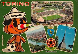 01843 "TORINO - CAMPIONATO DI CALCIO EUROPA '80" STADIO, MOLE, FIUME PO. CART NON SPED - Stadiums & Sporting Infrastructures