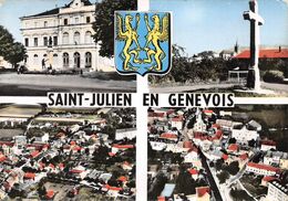 SAINT-JULIEN-en-GENEVOIS - Vues Générales - Mairie - La Croix - Blason Lions Ailés - Saint-Julien-en-Genevois