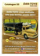 DAN TOYS - CATALOGUE N°53: FEVRIER 2011 + De 500 MODEL VEHICULE / AUTOMOBILE / PHOTO Avec PRIX VALEUR ESTIMATION - Kataloge & Prospekte