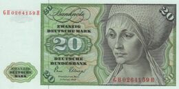 (B0092) GERMANY - FEDERAL REPUBLIC, 1980. 20 Deutsche Mark. P-32. UNC - 20 Deutsche Mark