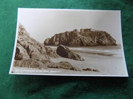 VINTAGE UK WALES: PEMBS Tenby St Catherine's Island Sepia 1953 Judges - Pembrokeshire