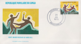Enveloppe  FDC  1er  Jour   CONGO    Coupe  MARIEN  NGOUABI  De  Handball    1979 - FDC