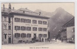 Montbovon - Hôtel De Jaman. Attelage, Rue Animée - Montbovon