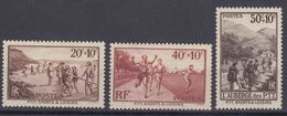 France 1937 Yvert#345-347 Mint Hinged (avec Charnieres) - Ungebraucht