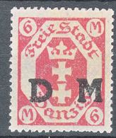 Danzig 1922 Dienstmarke Mi#26 Mint Hinged - Officials