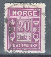 Norway 1921 Porto Mi#9 Used - Usados