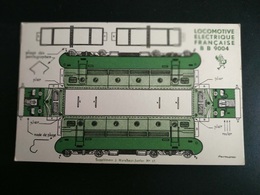 SUPPLÉMENT A MARABOUT JUNIOR N°91 MAQUETTE MODELE REDUIT CARTON  LOCOMOTIVE ELECTRIQUE FRANÇAISE BB 9004 - Other & Unclassified