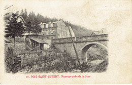 Poix Saint Hubert Paysage Prés De La Gare N° 10 En Rouge - Saint-Hubert