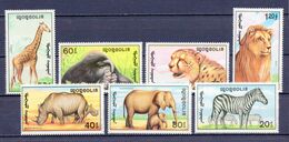 Mongolia 1991 Wild Fauna Of Africa. 7v** - Gorilas