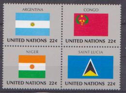 Drapeaux N° VIII Bloc De Quatre Argentine, Congo, Niger, St. Lucie, Bloc De 4 Tp 1987 MNH ** Cote 5,00 € - Other & Unclassified