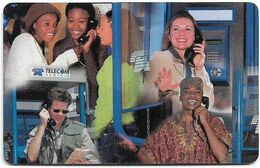 Namibia - Telecom Namibia - People Phoning, Chip AX03, Letter 'I' On CN., 2003, 20+2$, Used - Namibia