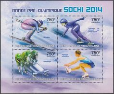 Olympics 2014 - Figure Skate - C.-AFRICA - S/S MNH - Winter 2014: Sochi