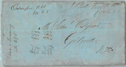 91301 - UNITED STATES USA - Postal History - PREPHILATELIC Cover OSSIPEE, NH 1855 - …-1845 Voorfilatelie