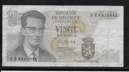 Belgique - 20 Francs - 15-6-1964 - Pick N°138 - TB - Other & Unclassified