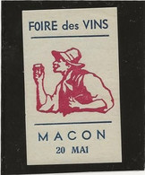 VIGNETTE - FOIRE DES VINS  - MACON 20 MAI - Tourisme (Vignettes)